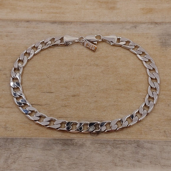 WGB White Gold Bond Silver Chain Bracelet - Picture 5 of 8
